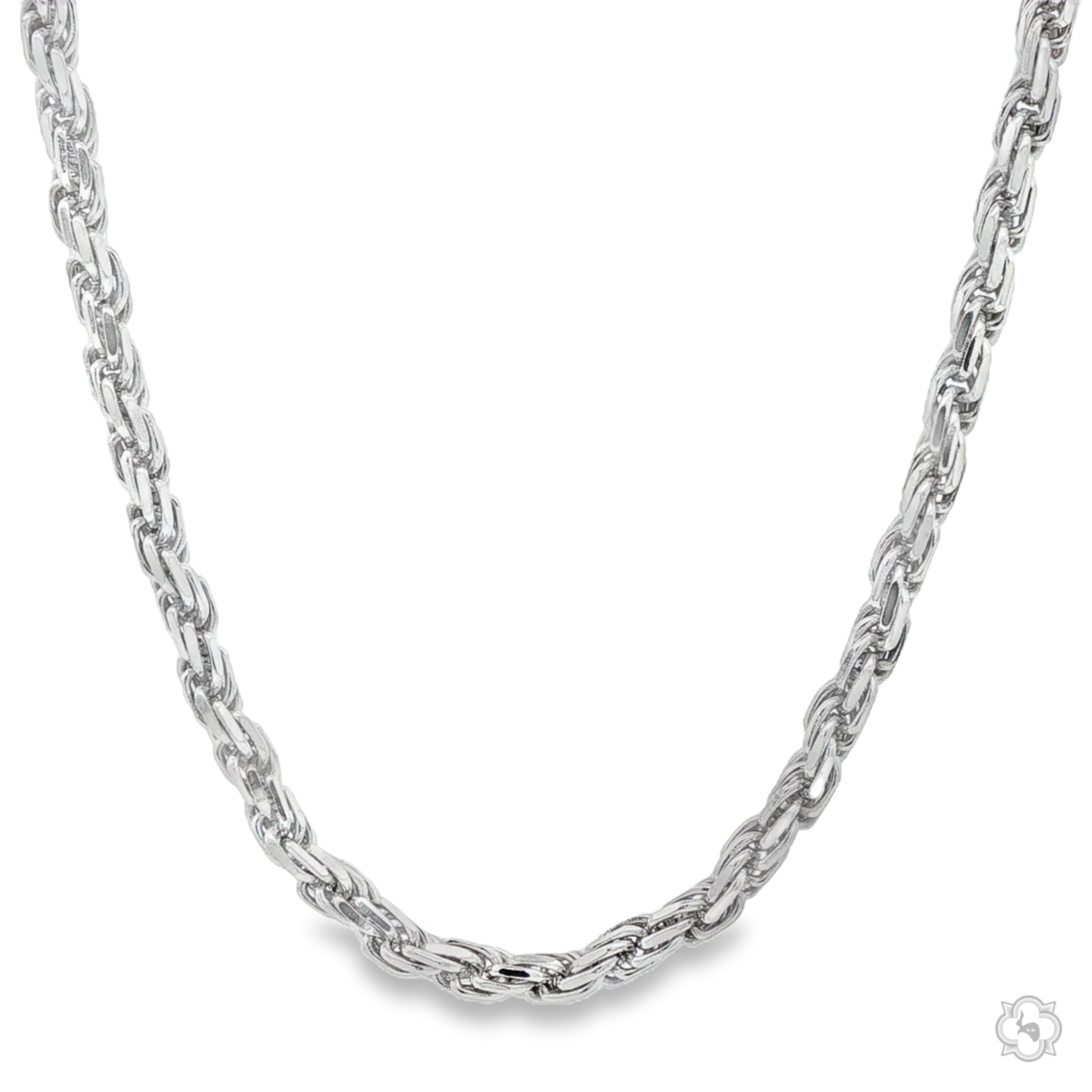 925 Silver Rope Chain 3.6mm | TraxNYC