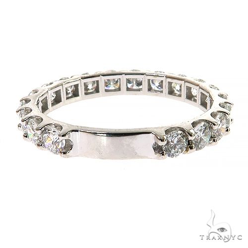 18K Gold 10 Pointer Diamond Wedding Band (Lab), photo 3 of 5
