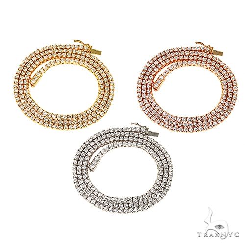 14K Gold tennis chain, 3.5 mm, photo 4 of 6