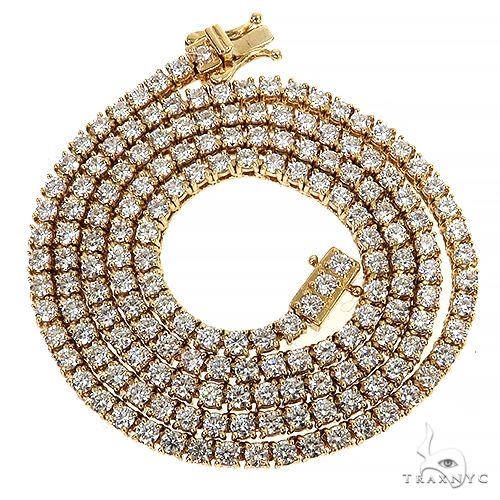 14K Gold tennis chain, 3.5 mm, photo 3 of 6