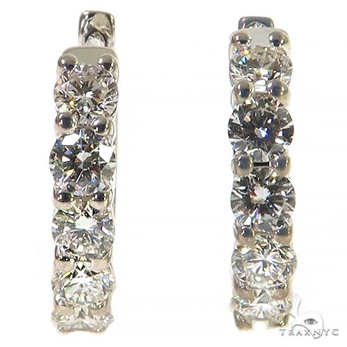 10 Pt Hoop Diamond Earrings (Lab) 68300 - Image 1