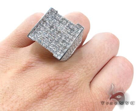 14K White Gold Mens Master Ring, photo 9 of 9