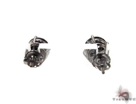 14K Gold Royal Black Diamond Earrings 4, photo 4 of 5