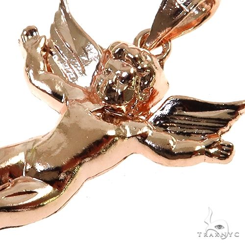 10K Gold Angel Charm Pendant, photo 3 of 6