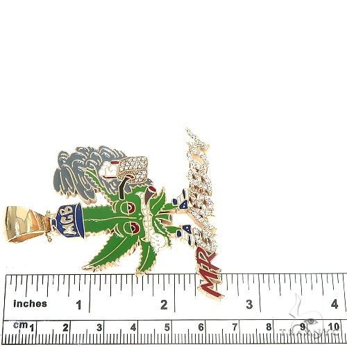 10K Gold Mr.Gas Boy Weed Pendant, photo 8 of 8