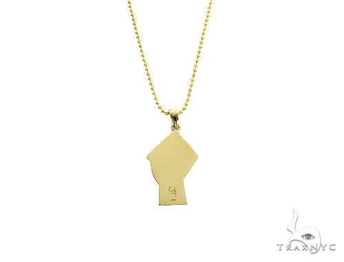 10K Gold Power Fist, BLM, Pendant Set, photo 3 of 8