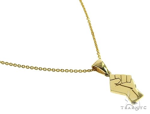 10K Gold Power Fist, BLM, Small Pendant Set, photo 2 of 7