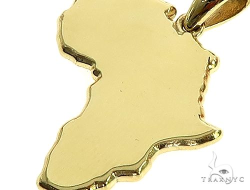 10K Gold Small African Pendant Set, photo 4 of 8