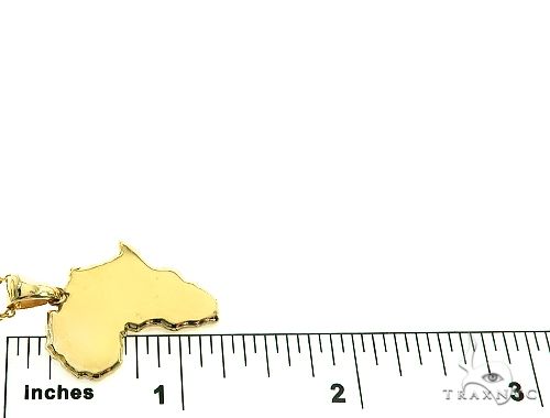 10K Gold Small African Pendant Set, photo 6 of 8