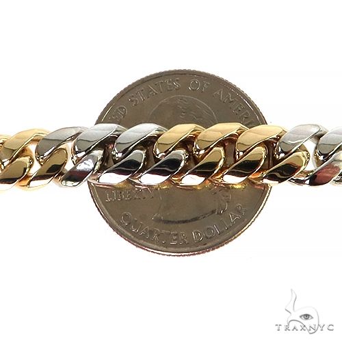 10K Gold miami cuban chain, 8 mm, photo 4 of 5