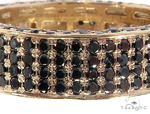 10K Yellow Gold Diamond Wedding Band, photo 5 of 8