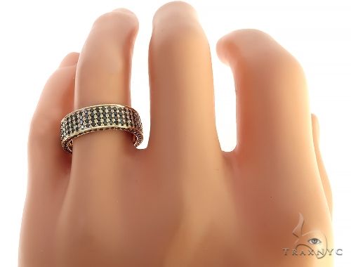 10K Yellow Gold Diamond Wedding Band, photo 8 of 8