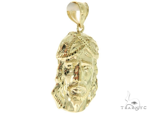 10K Gold Jesus Pendant S, photo 2 of 7