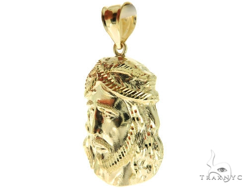 10K Gold Jesus Pendant S, photo 3 of 7