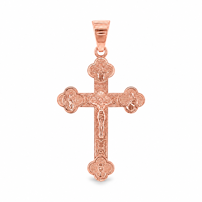 10K Gold Jesus Cross, view 3