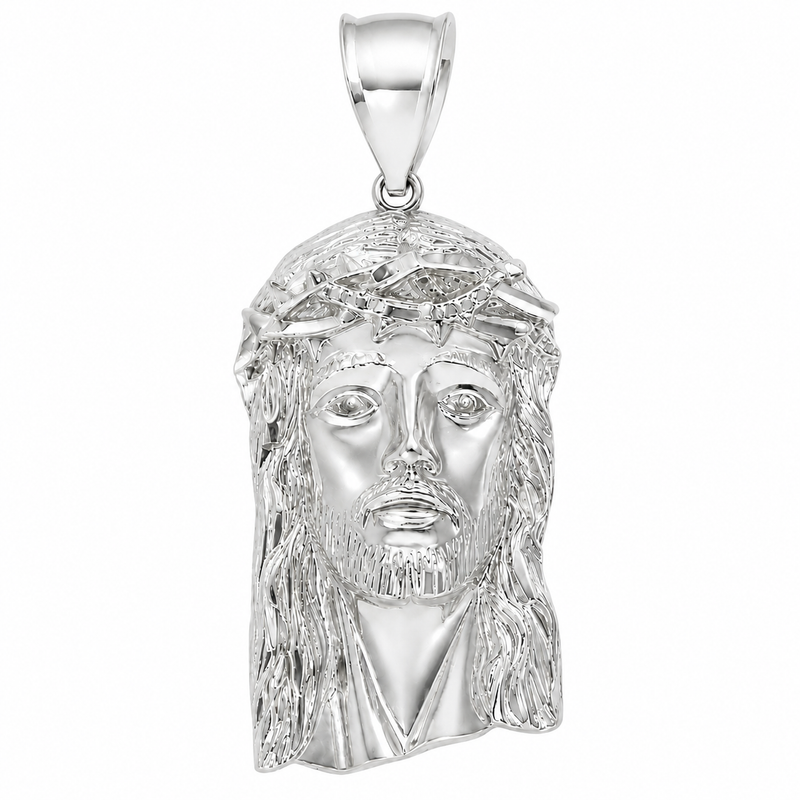 10K Gold Jesus Pendant, view 2