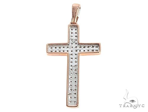 10K Diamond Cross Pendant, photo 3 of 6