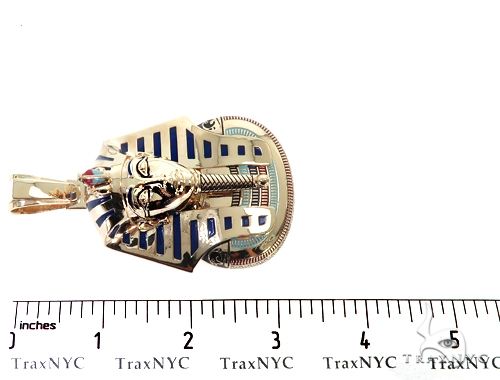10k YG Custom Pharaoh King Tut Pendant, photo 6 of 7