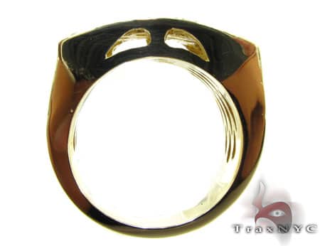 14K Yellow Gold 5 Row Prong Ring, photo 6 of 8