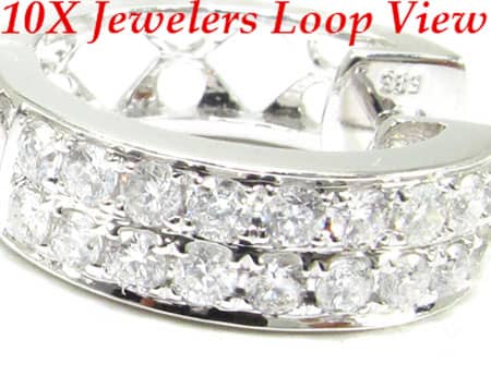 WG High Class Earrings 11372 - Image 3