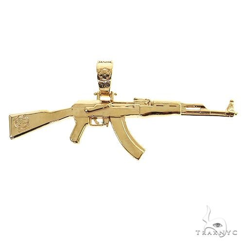 14K Gold AK-47 Pendant, photo 3 of 6
