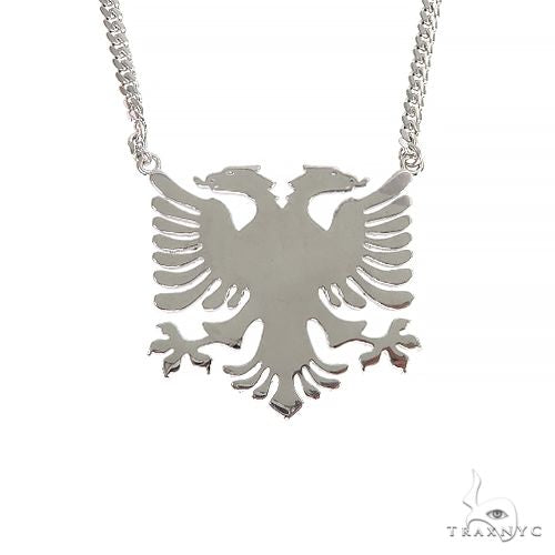 14K Gold Albanian Eagle Diamond Set, photo 3 of 7