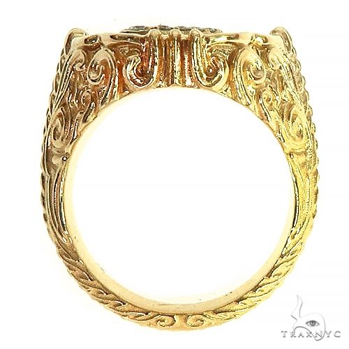 14K Gold Custom Made B Ring, photo 6 of 8
