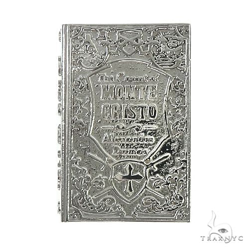 14K Gold Custom Made Monte Cristo Book Pendant 66655 - Image 2