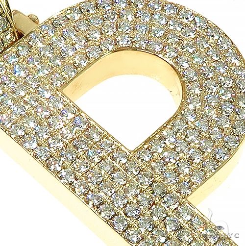 14K Gold Custom Made 'P' Pendant, photo 4 of 4