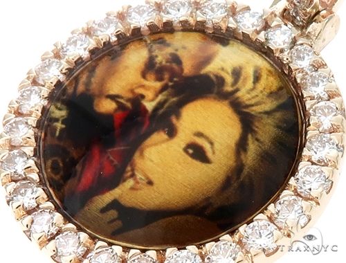 14K Gold Custom Photo Pendant 0.75 Inch, photo 4 of 7