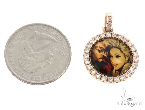 14K Gold Custom Photo Pendant 0.75 Inch, photo 5 of 7