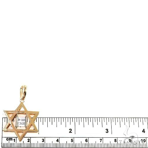 14K Gold David Star Pendant 66621 - Image 5