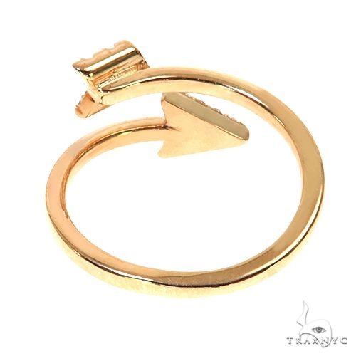 14K Gold Diamond Arrow Ring, photo 4 of 6