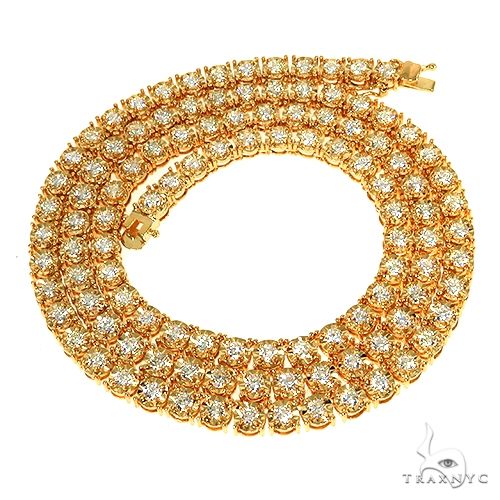 14K Gold Diamond Chain 67895 - Image 3