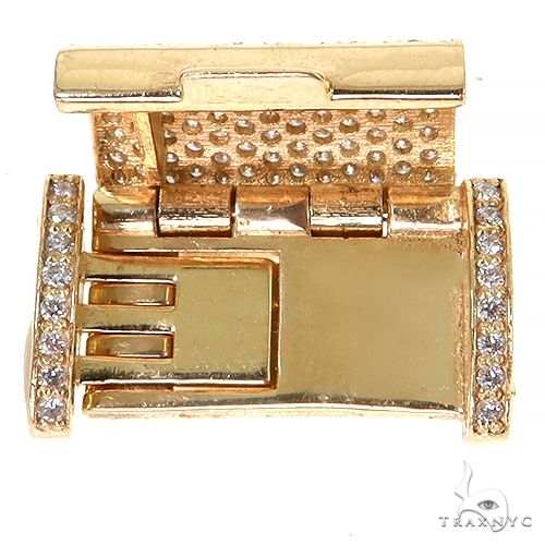 14K Gold Diamond Chain Lock, photo 3 of 6