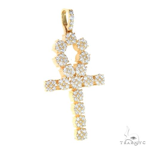 14K Gold Diamond Cross, photo 2 of 6