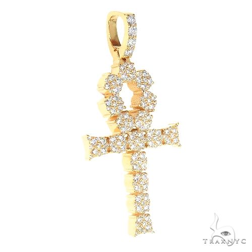 14K Gold Diamond Cross 66866 - Image 2