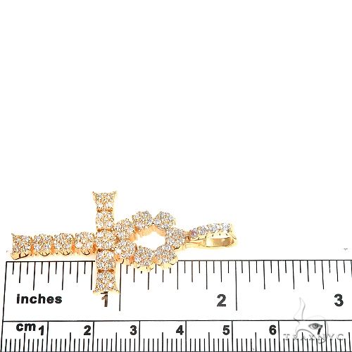 14K Gold Diamond Cross 66866 - Image 5