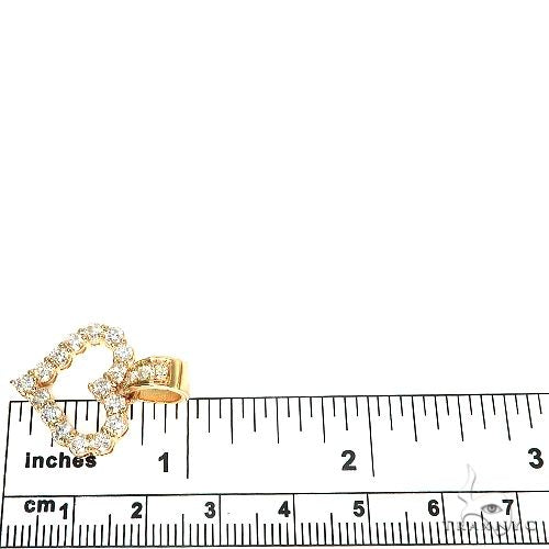 14K Gold Diamond Heart Pendant 67072 - Image 6