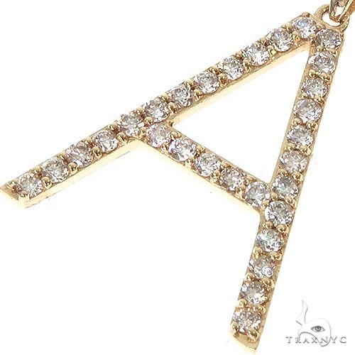 14K Gold Diamond Initial Letter Collection, photo 4 of 7