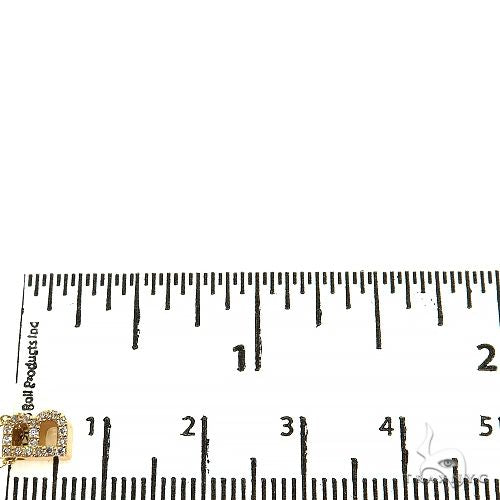 14K Gold Diamond Pavé Mini Diamond Initial Necklace, photo 5 of 6