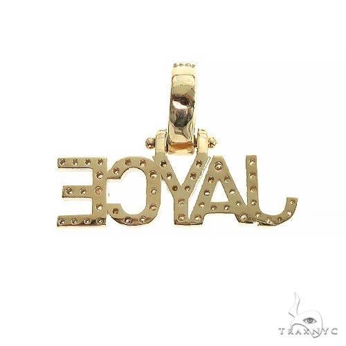 14K Gold Diamond Name Pendant 66633 - Image 3