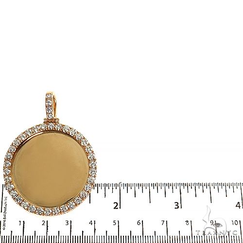 14K Gold Diamond Photo Pendant 67658 - Image 5