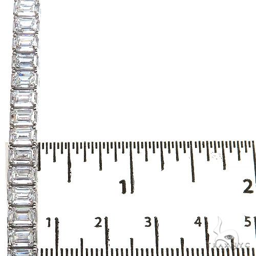 14K Gold Emerald Diamond Bracelet (Lab), photo 5 of 6