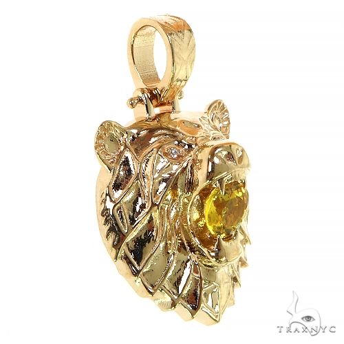 14K Gold Grizzly Bear Pendant, photo 2 of 7