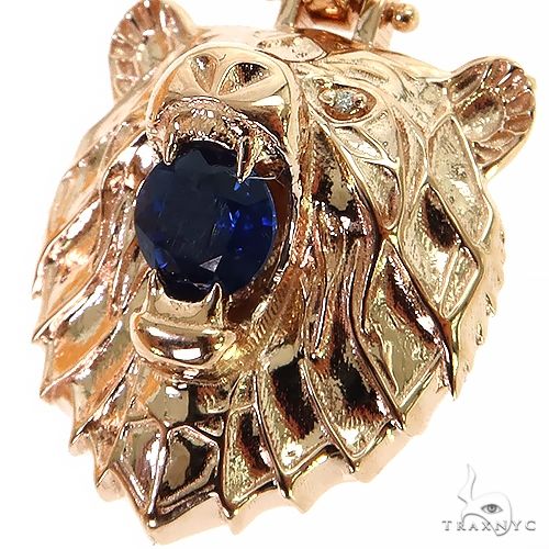 14K Gold Grizzly Bear Pendant, photo 3 of 7