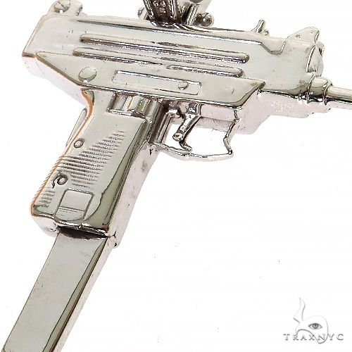 14K Gold Gun Pendant 68742 - Image 2