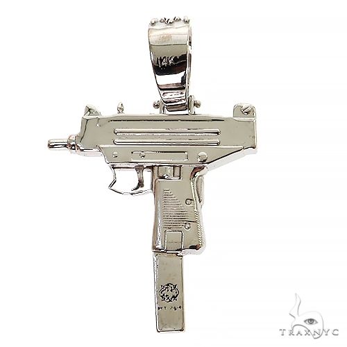 14K Gold Gun Pendant 68742 - Image 4