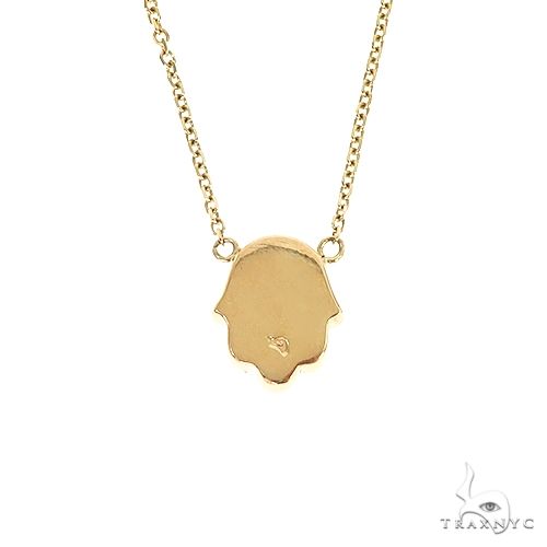 14K Gold Hamsa Diamond Necklace 67203 - Image 3