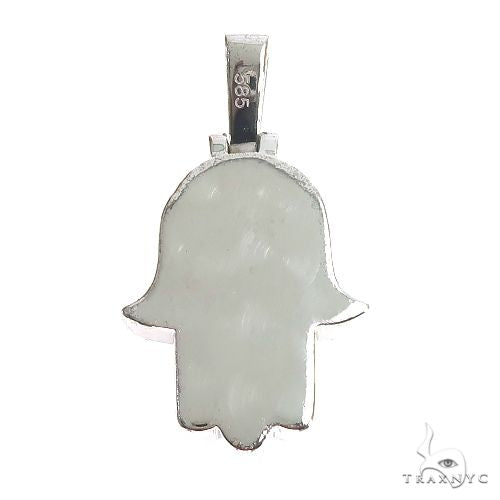 14K Gold Hamsa Diamond Pendant, photo 4 of 6